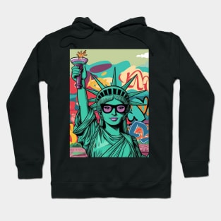 Urban Liberty: The Statue of Liberty's New Groove Hoodie